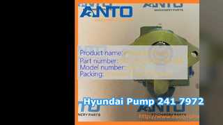 Hyundai Excavator Hydraulic Pump 241-7972