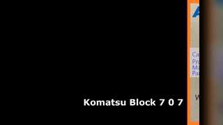 Blocco escavatore Komatsu 7-0-7 PC70-8