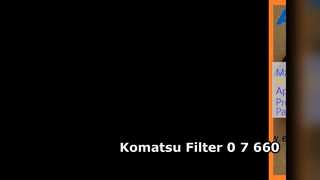 Filtro per escavatore Komatsu 0 7 660