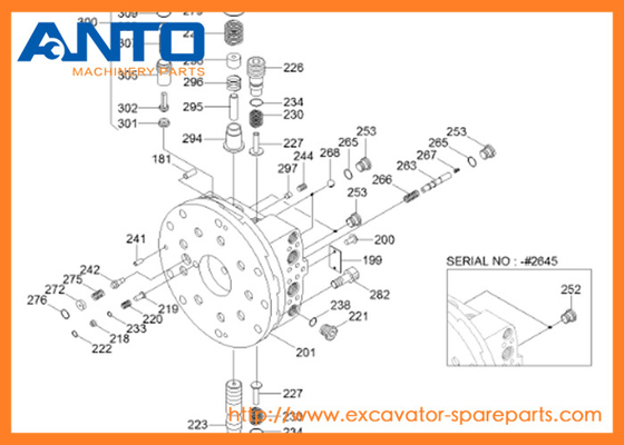 XKAH-01077 HCE Seal Kit Hyundai Excavator Travel Motor Parts Per R250LC7A R250LC-7