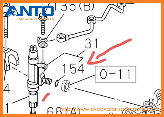 0-95690111-0 9-09561111-0 Guarnizione HITACHI Ricambi per escavatori ZX350H-3 ZX400W-3