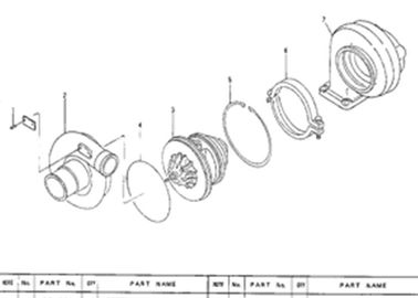 sovralimentazione di 5I8122 5I-8122 per il motore 312 3064 di  311 dell'escavatore