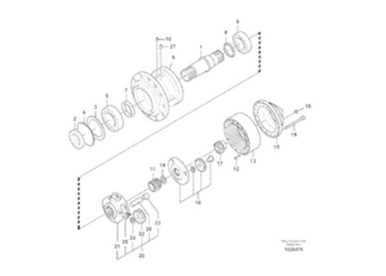 VOE EC330B VOE14547261 che sopporta 14547261 escavatore Parts