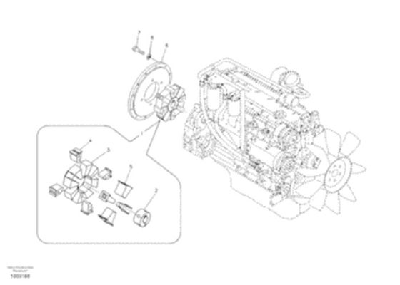 Accoppiamento flessibile VOE14533206 14533206 per l'escavatore Hydraulic Pump Parts di VOE