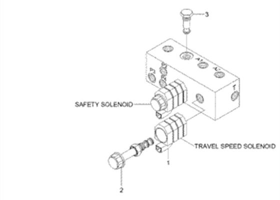 Escavatore Spare Parts For Hyundai R140LC7 della bobina XKBL-00004 del solenoide
