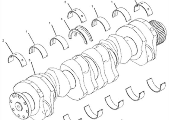 1280401 cuscinetto principale del motore di 128-0401  C13 345B 365B