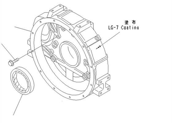 Escavatore posteriore Spare Parts della guarnizione 6140-21-1341 PC100-6 4D95 KOMATSU