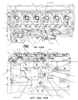 215-3249 cablaggio dell'iniettore di combustibile 2153249 per l'escavatore 330D 336D del motore C9